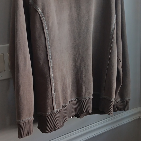 Life is Good Khaki olive green zip up Sweatshirt - Picture 7 of 7